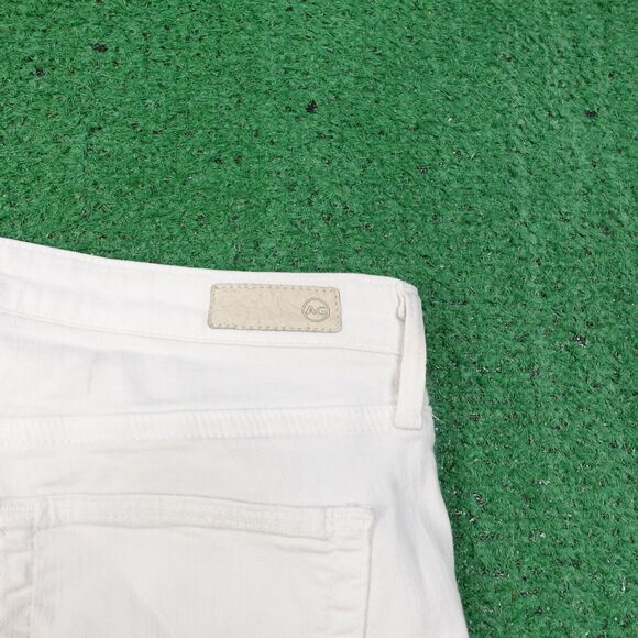 ADRIANO GOLDSCHMIED THE MIDDI ANKLE WHITE DENIM JEANS WOMENS SZ 28 28R - Picture 8 of 15